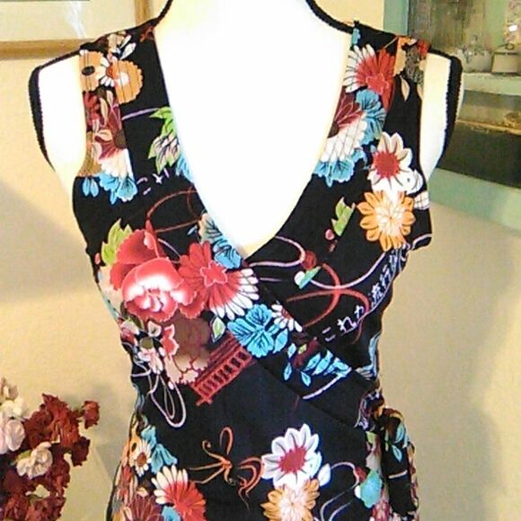 Aqua Blue Handkerchief Hem Dress - Picture 2 of 13